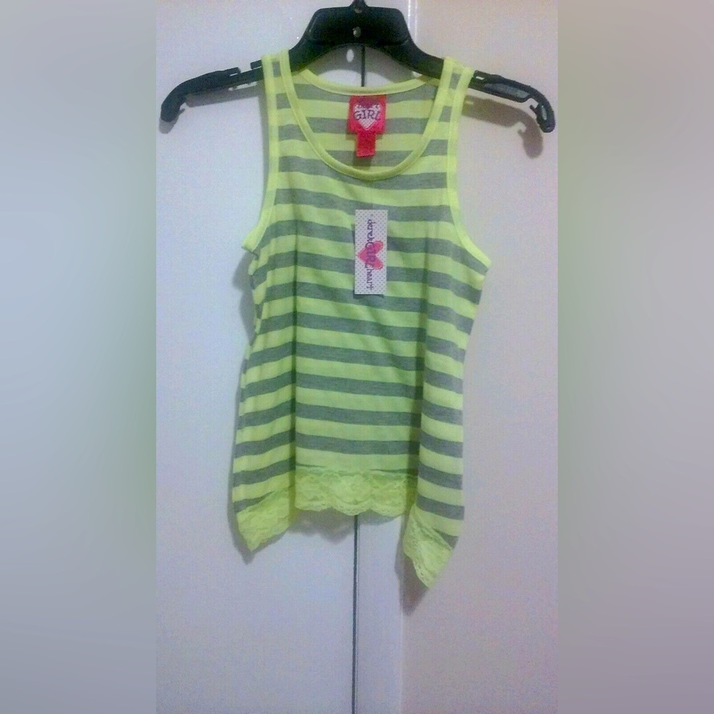 Derek heart summer tank top stripes M